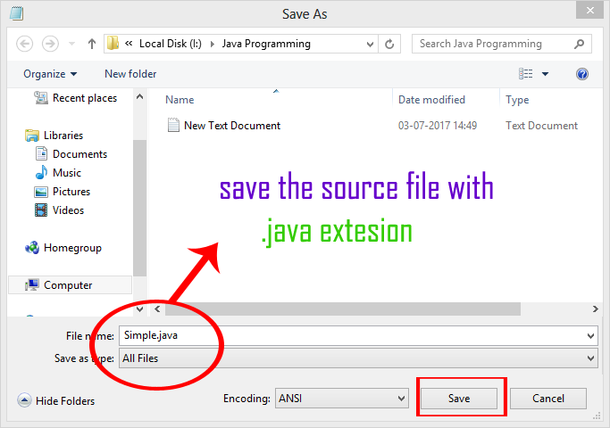 how to run a simple java program